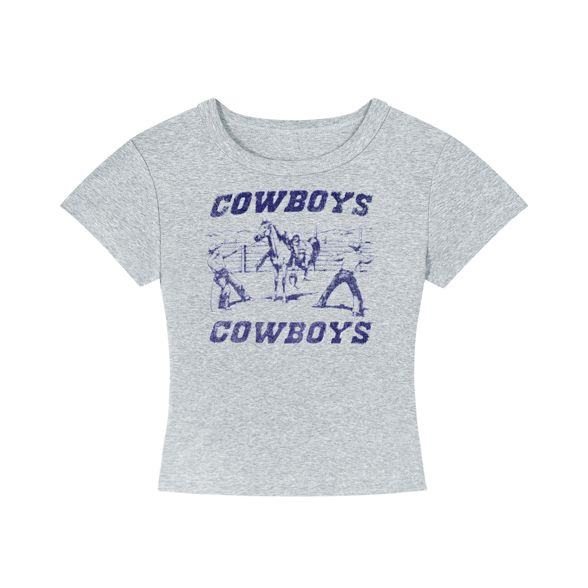 Bronco Bustin' Women's Cropped T-Shirt