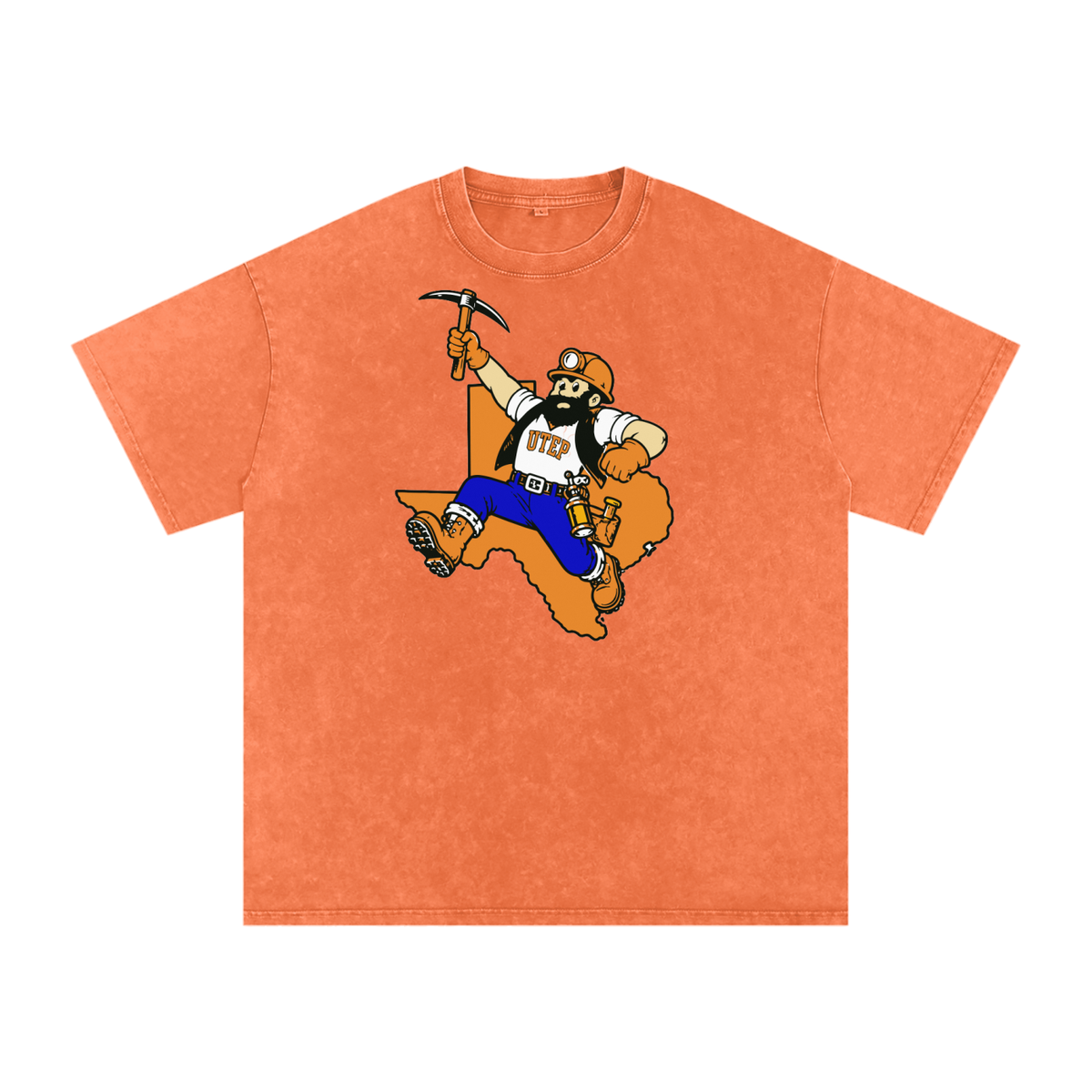 UTEP Heritage Miner Snow-Wash Oversized Tee