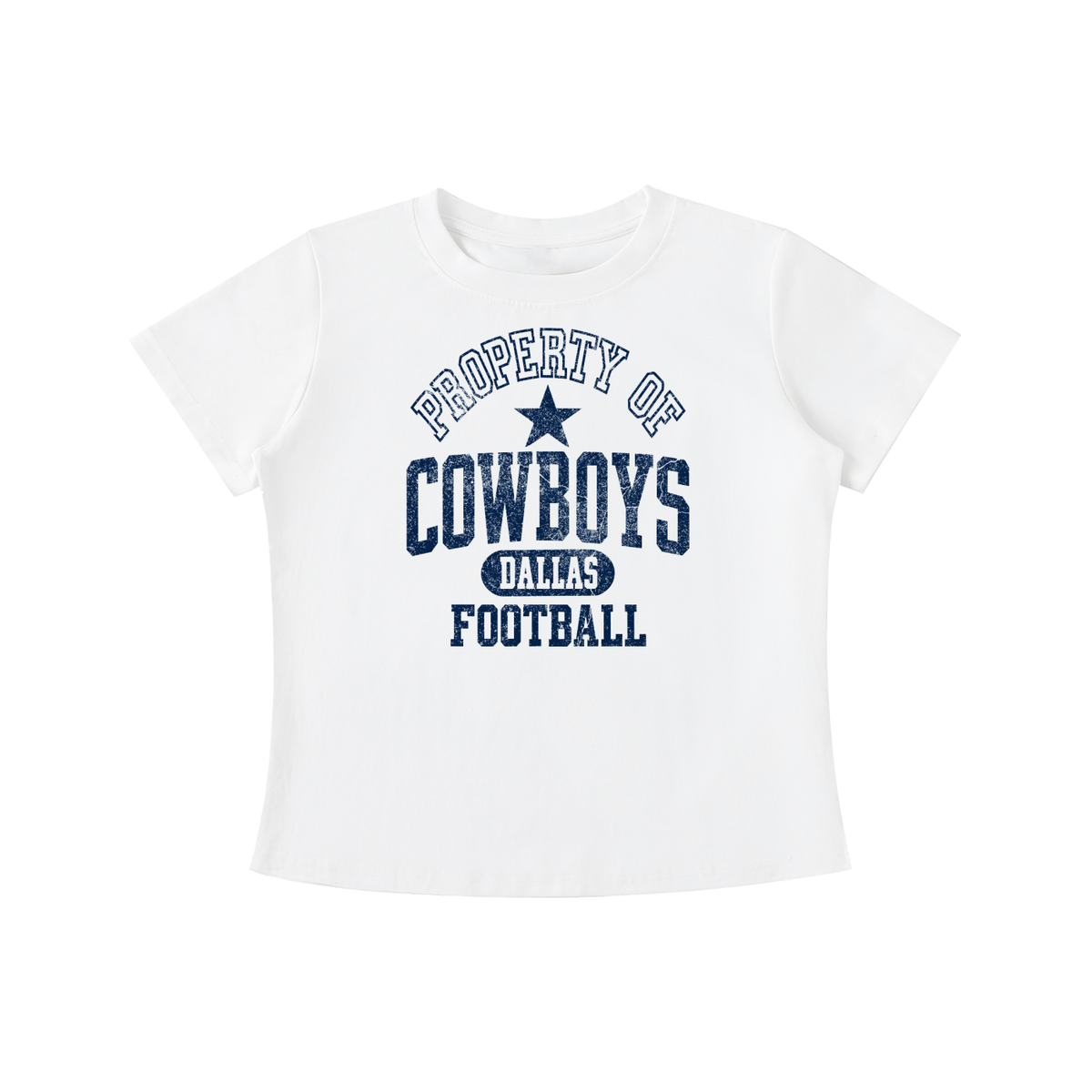 Cowboys Football Vintage Wash Slim Fit T-shirt