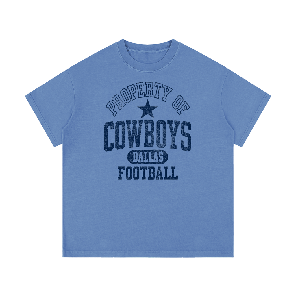 Cowboys Football Vintage Wash Cotton T-Shirt