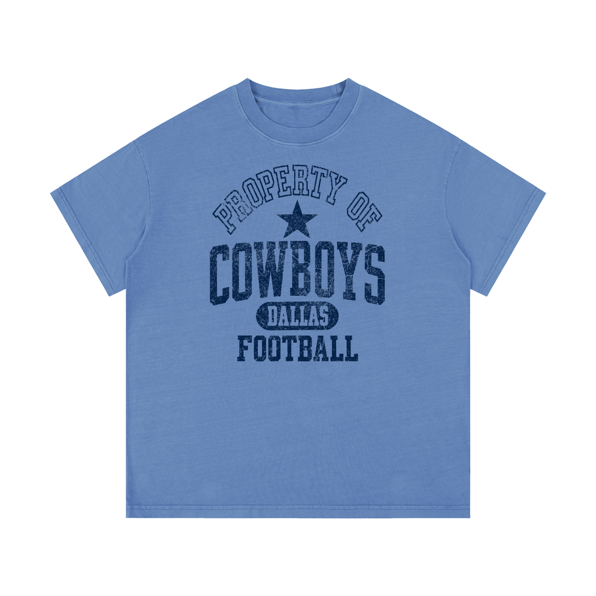 Cowboys Football Vintage Wash Cotton T-Shirt