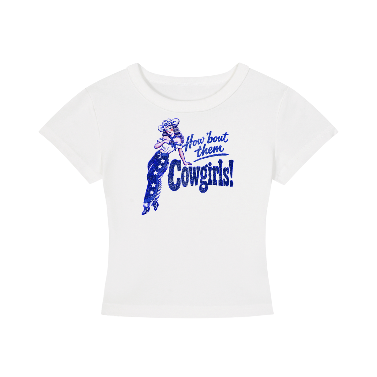 How bout them cowgirls Women's Cropped T-Shirt