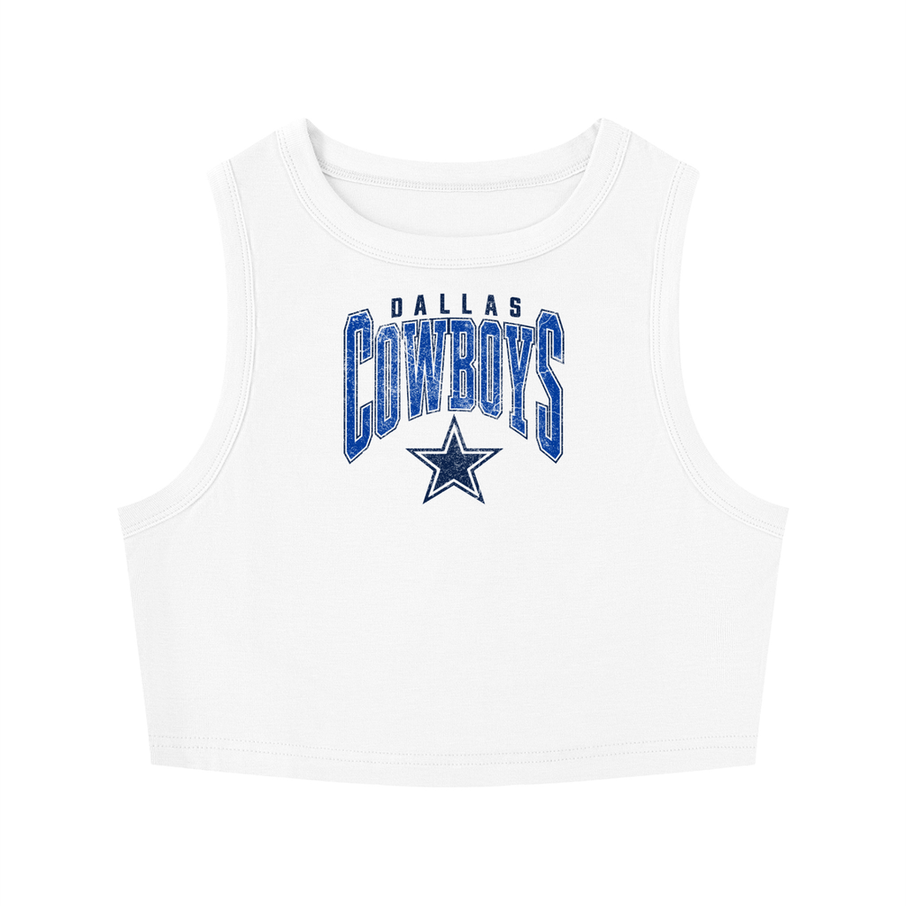Dallas Women's Tight Crewneck Crop Tank Top