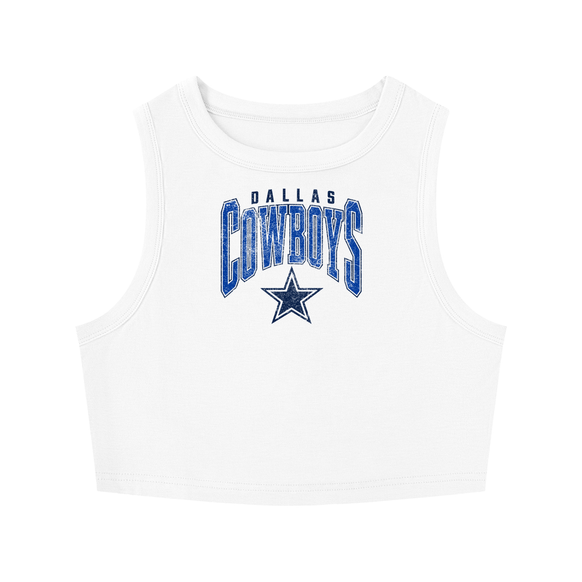 Dallas Women's Tight Crewneck Crop Tank Top