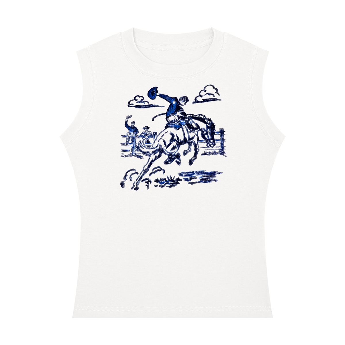 king of the Rodeo Women's Crewneck Tank Top