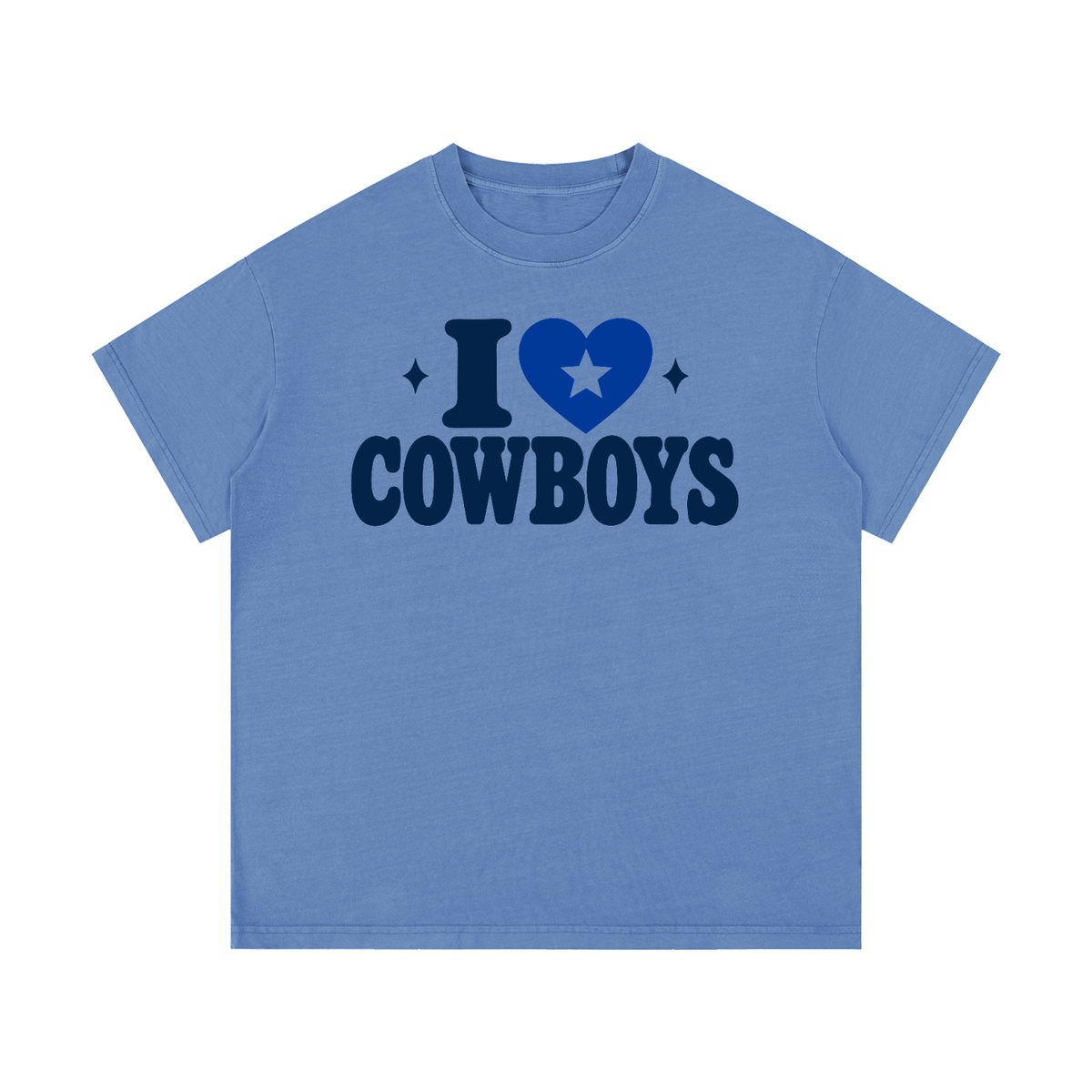 I <3 COWBOYS Vintage Wash Cotton T-Shirt