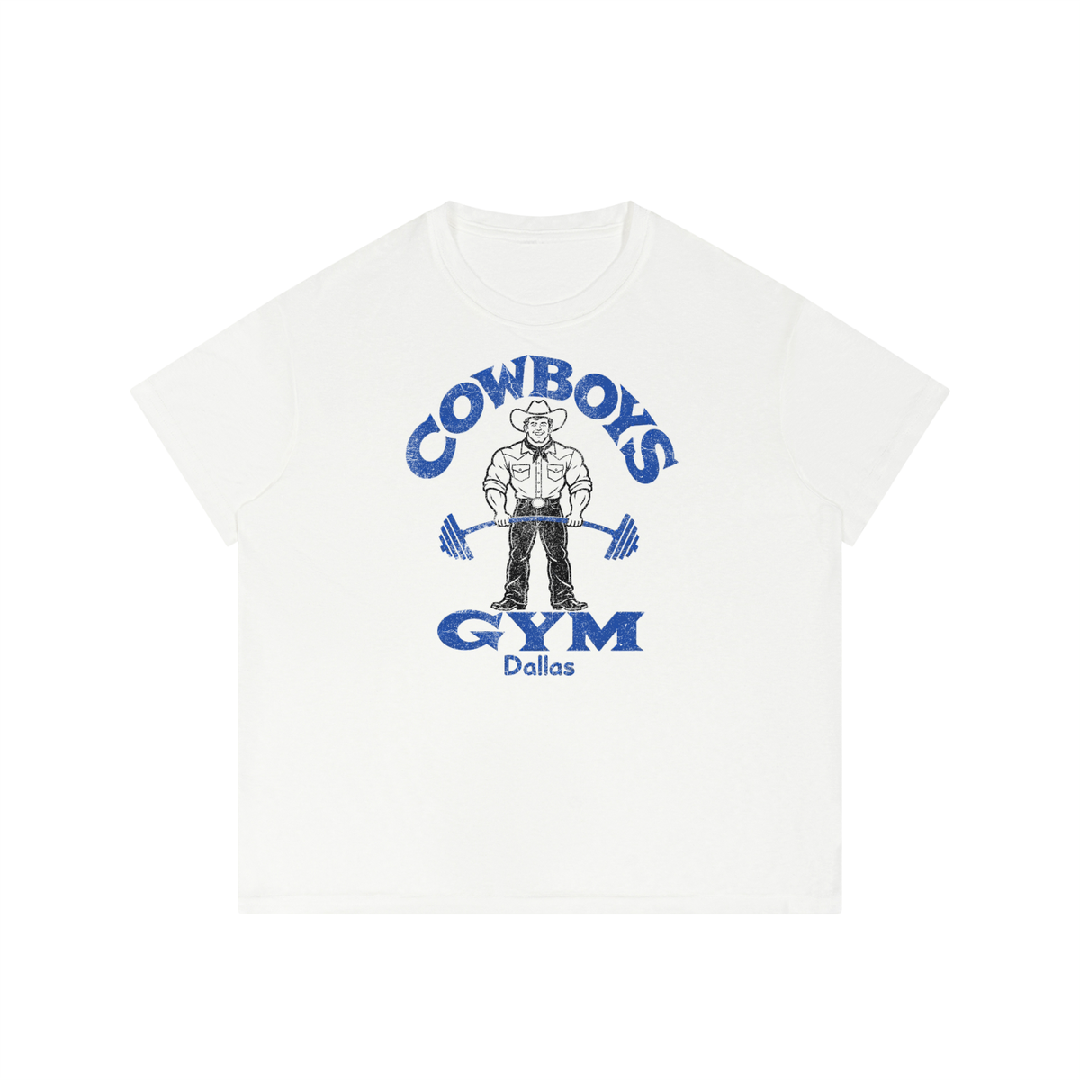 COWBOYS GYM Men’s Sheer Lyocell Blend Boxy T-Shirt