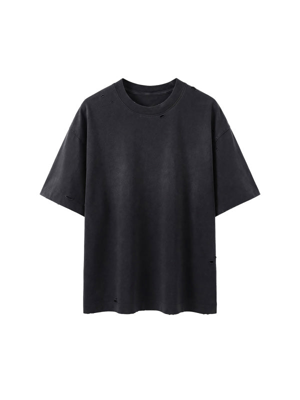 SGS Vintage Distressed Boxy Tee — supplier view 25
