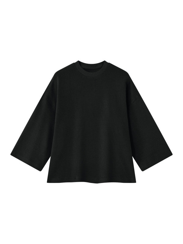SGS Drop Shoulder Waffle Tee — supplier view 1