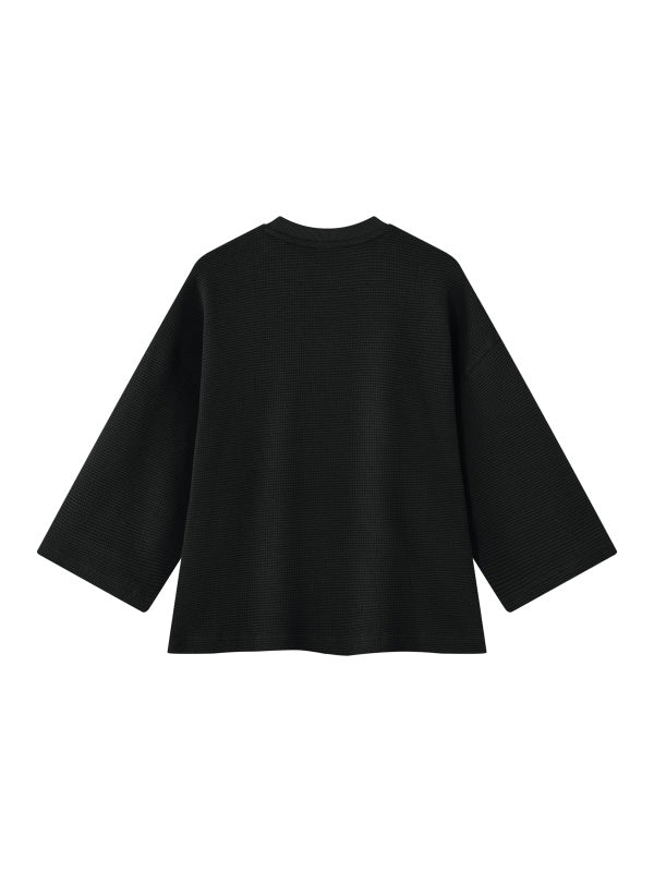 SGS Drop Shoulder Waffle Tee — supplier view 2