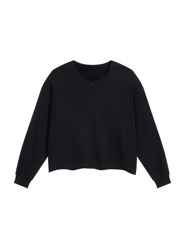 SGS Paneled Raw Edge Sweatshirt — supplier view 1