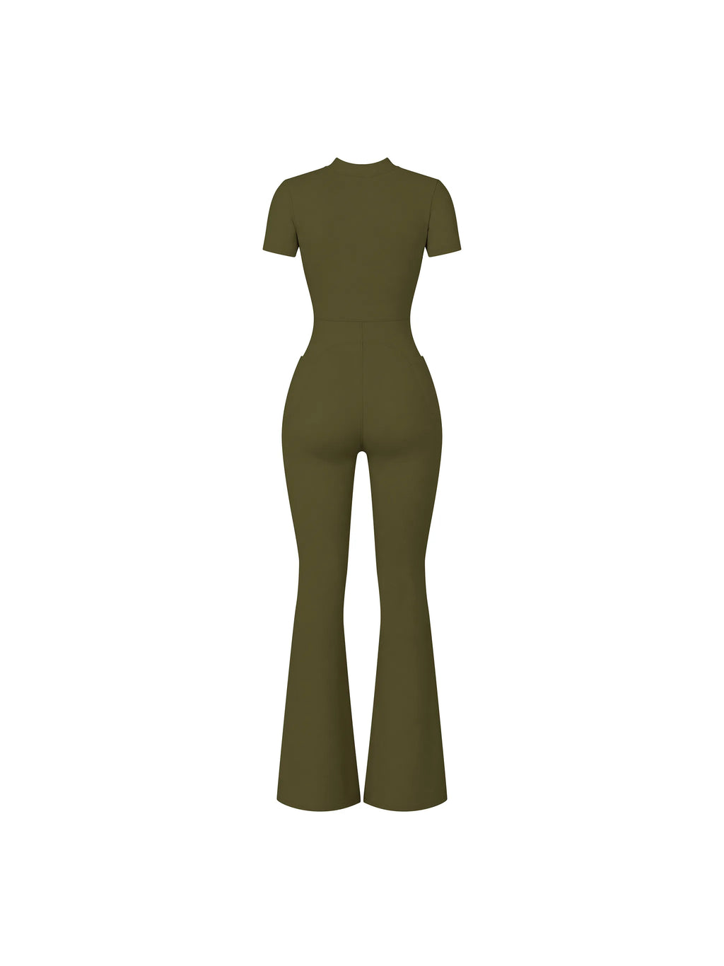 Flared Leg Quarter-Zip Jumpsuit — supplier gallery 21