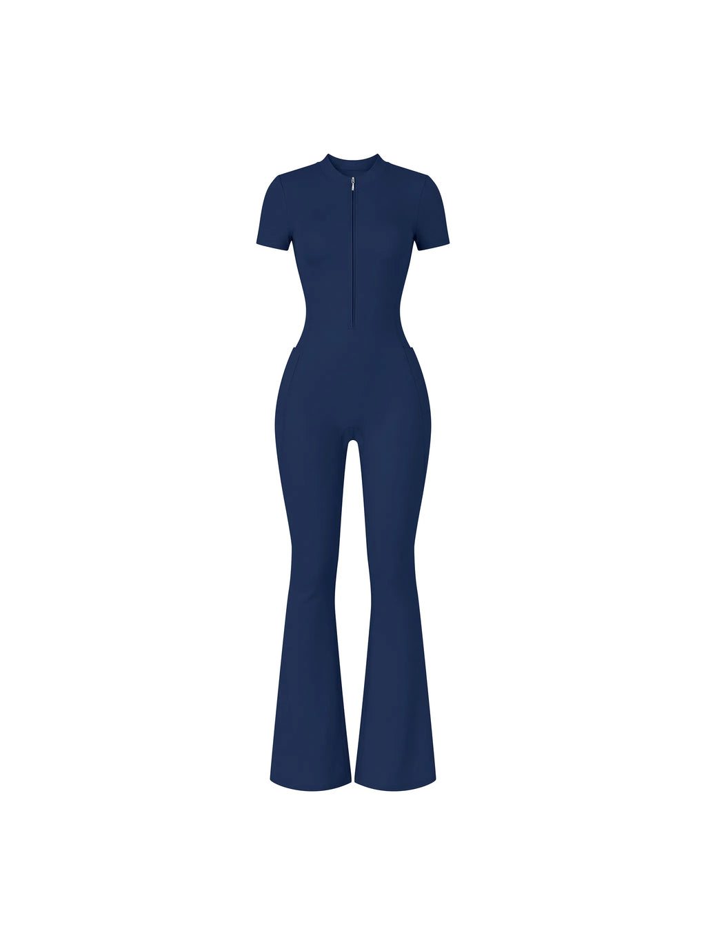 Flared Leg Quarter-Zip Jumpsuit — supplier gallery 22