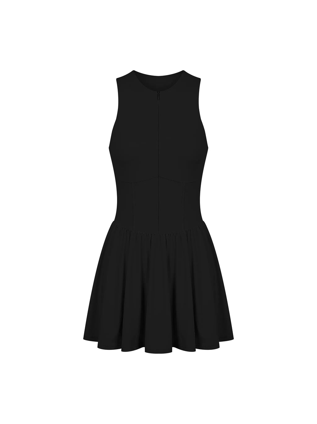 Ruched Sleeveless Full-Zip Dress — supplier gallery 14