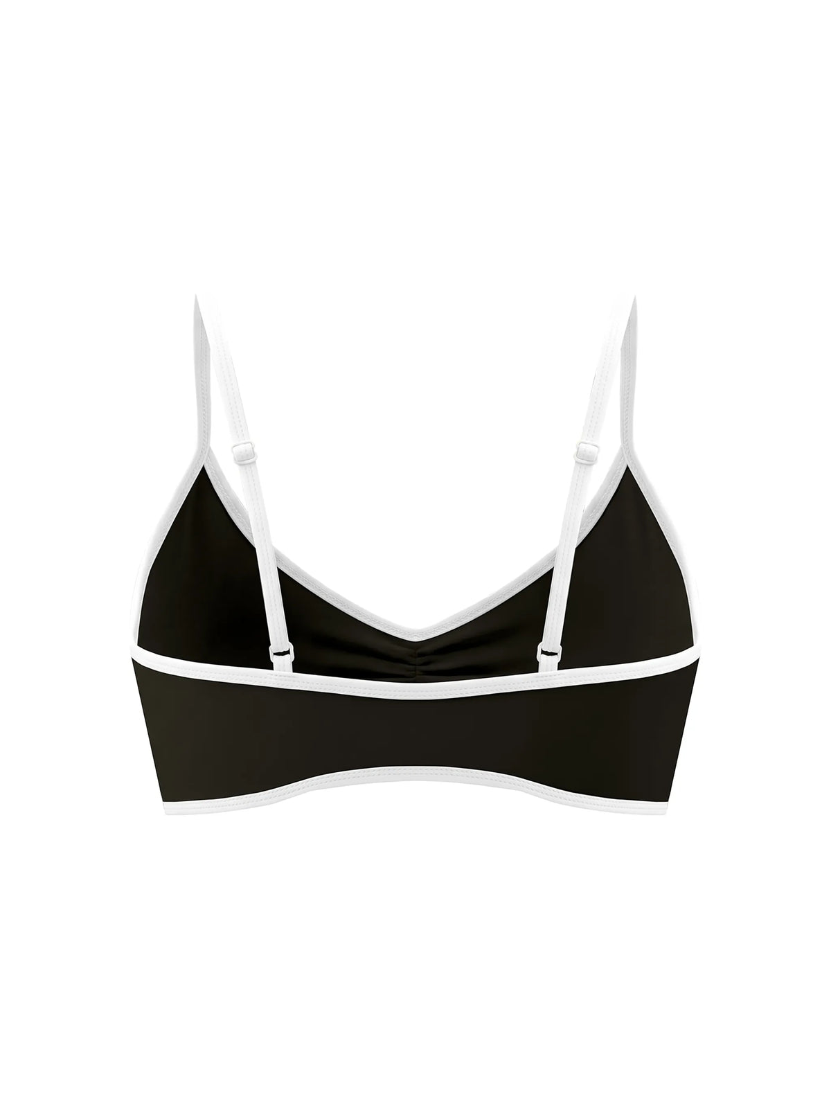 Color Block Ruched V-Neck Sports Bra — supplier gallery 15