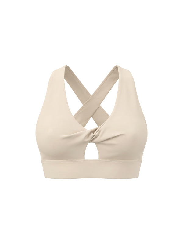 Twist Front V-Neck Sports Bra — supplier gallery 20