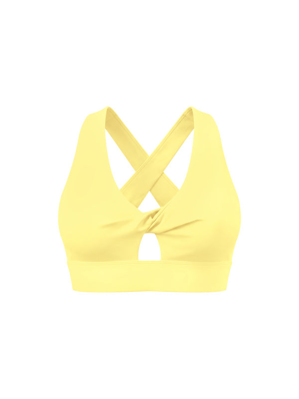 Twist Front V-Neck Sports Bra — supplier gallery 26
