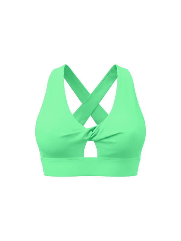 Twist Front V-Neck Sports Bra — supplier gallery 28