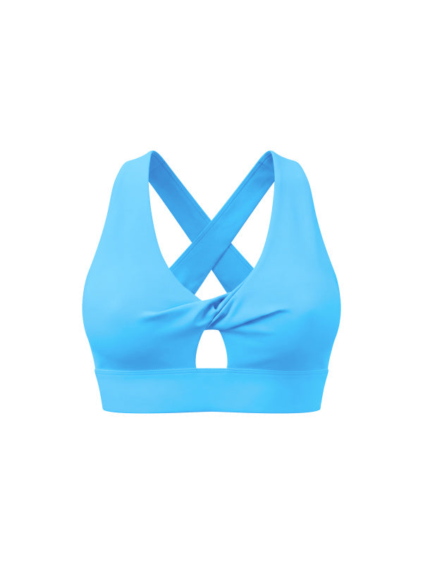 Twist Front V-Neck Sports Bra — supplier gallery 30