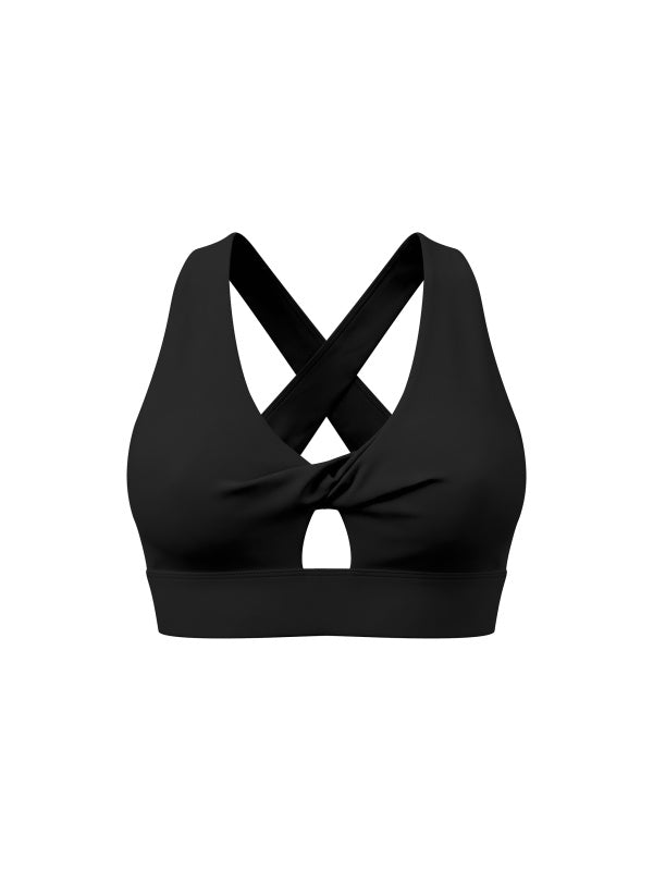 Twist Front V-Neck Sports Bra — supplier gallery 14