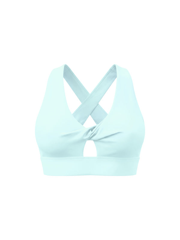 Twist Front V-Neck Sports Bra — supplier gallery 22
