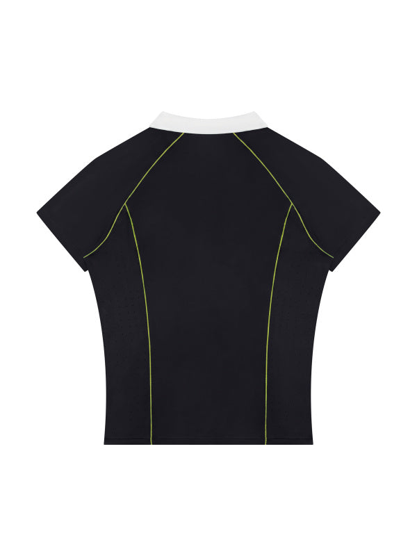 Slim Fit Quarter-Zip Polo Shirt — supplier gallery 15