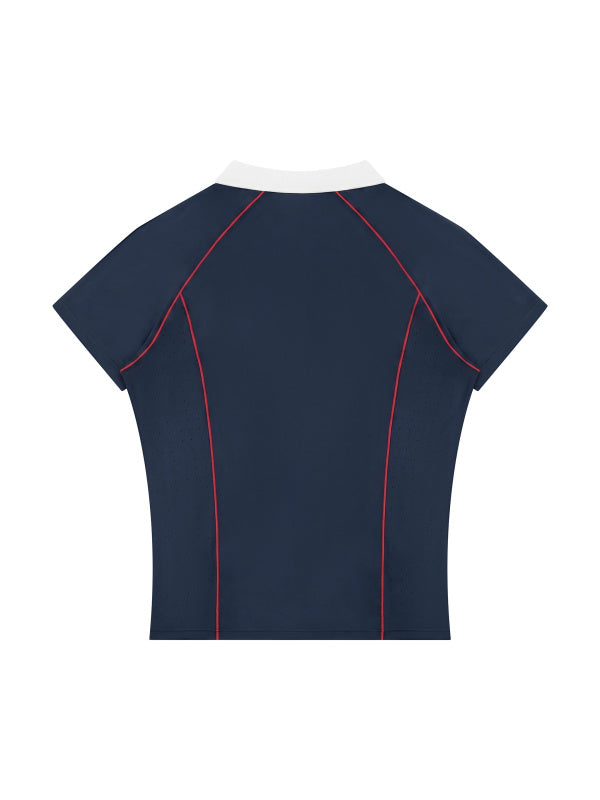 Slim Fit Quarter-Zip Polo Shirt — supplier gallery 23