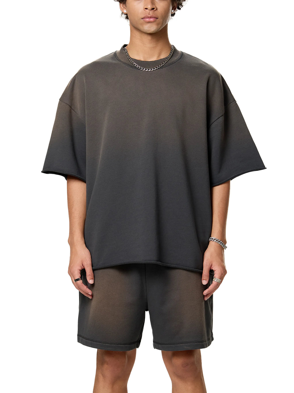 SGS Sun Fade Raw Edge Tee — supplier view 5