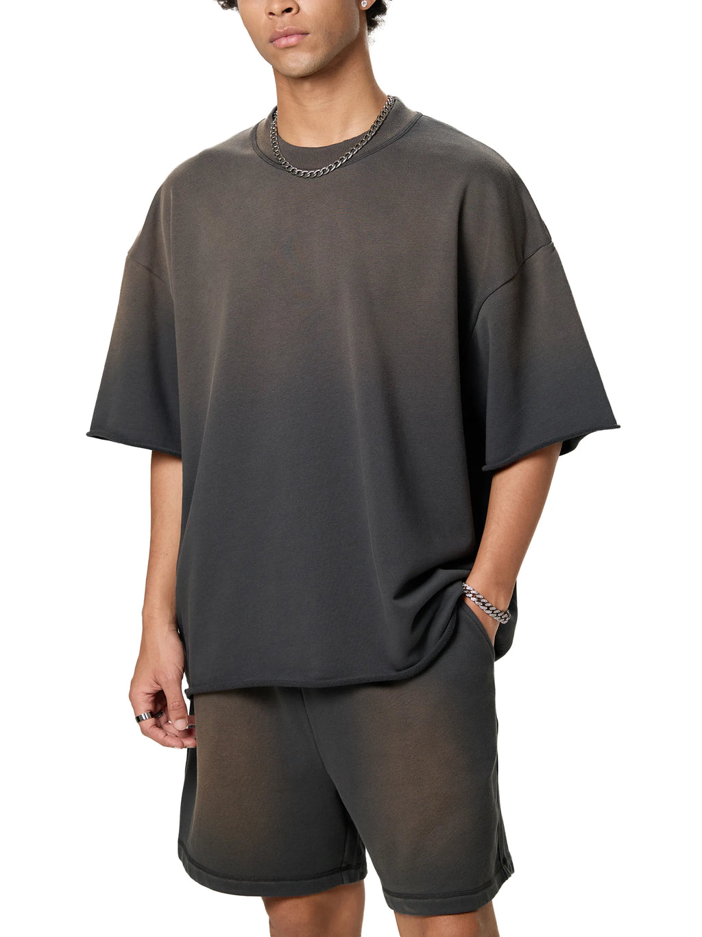SGS Sun Fade Raw Edge Tee — supplier view 9