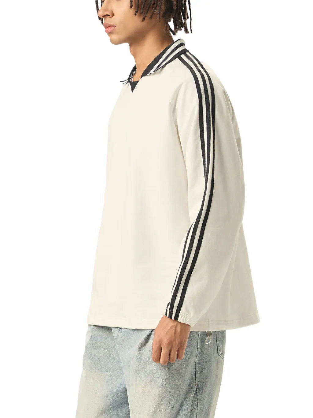 SGS Striped Collar Sweatshirt — supplier view 7