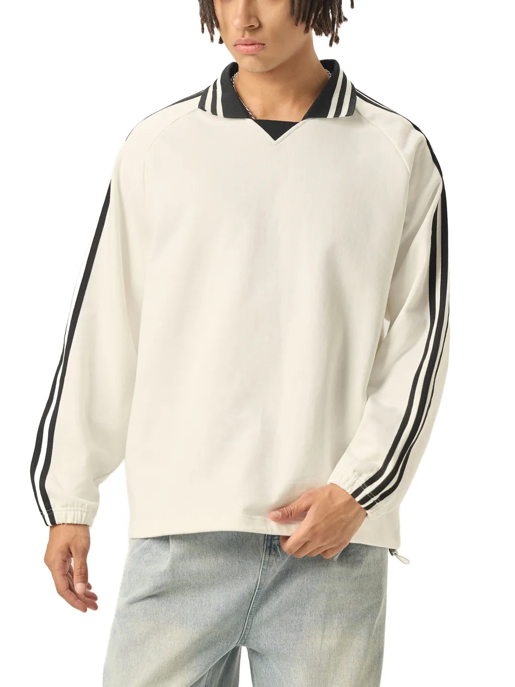 SGS Striped Collar Sweatshirt — supplier view 9