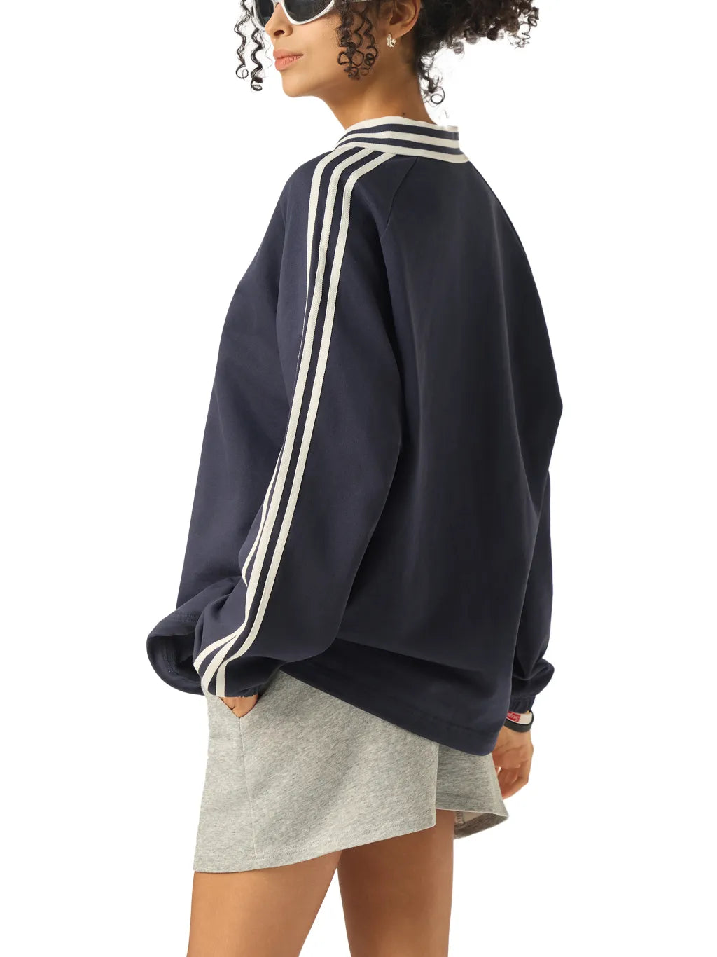 SGS Striped Collar Sweatshirt — supplier view 12