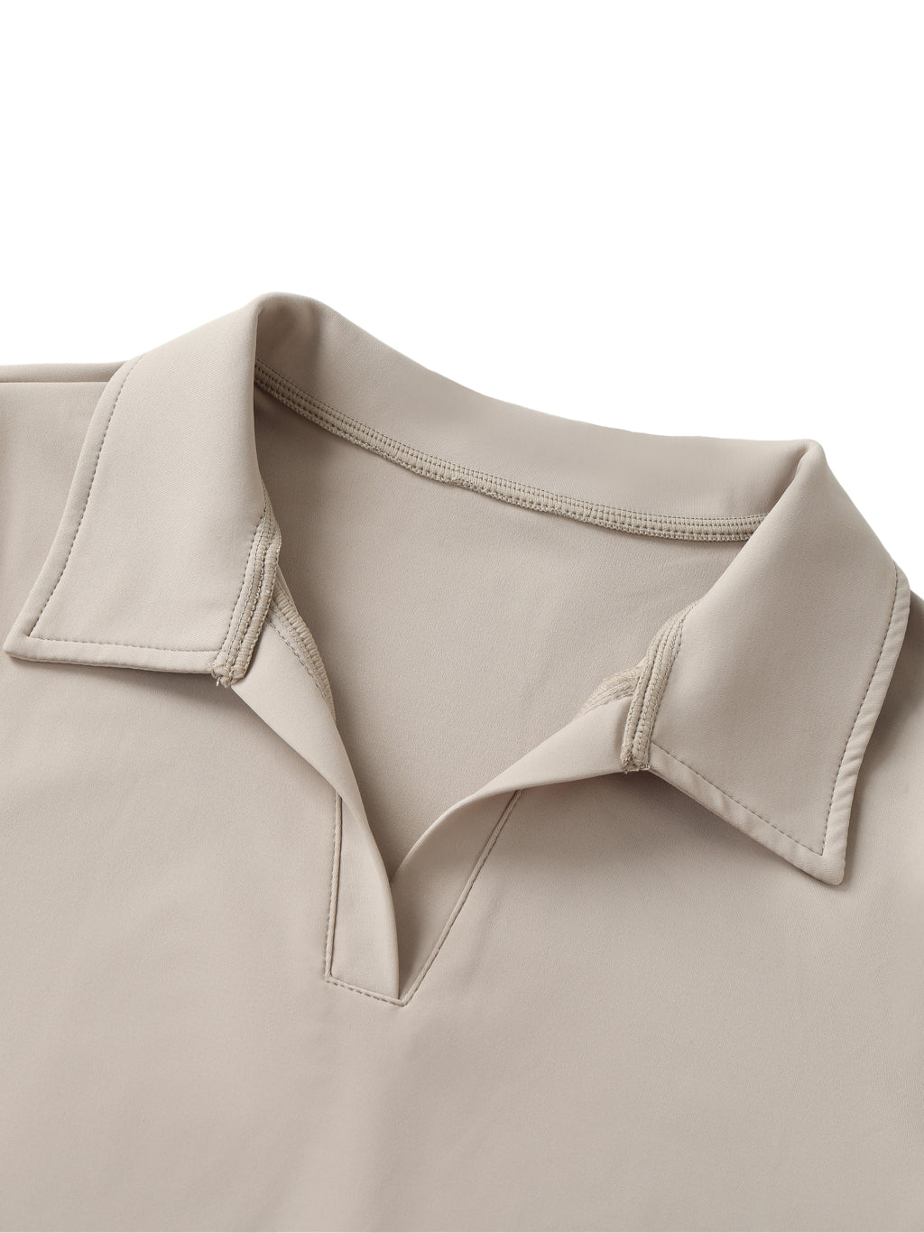 V-Neck Lapel Crop Top — supplier gallery 3