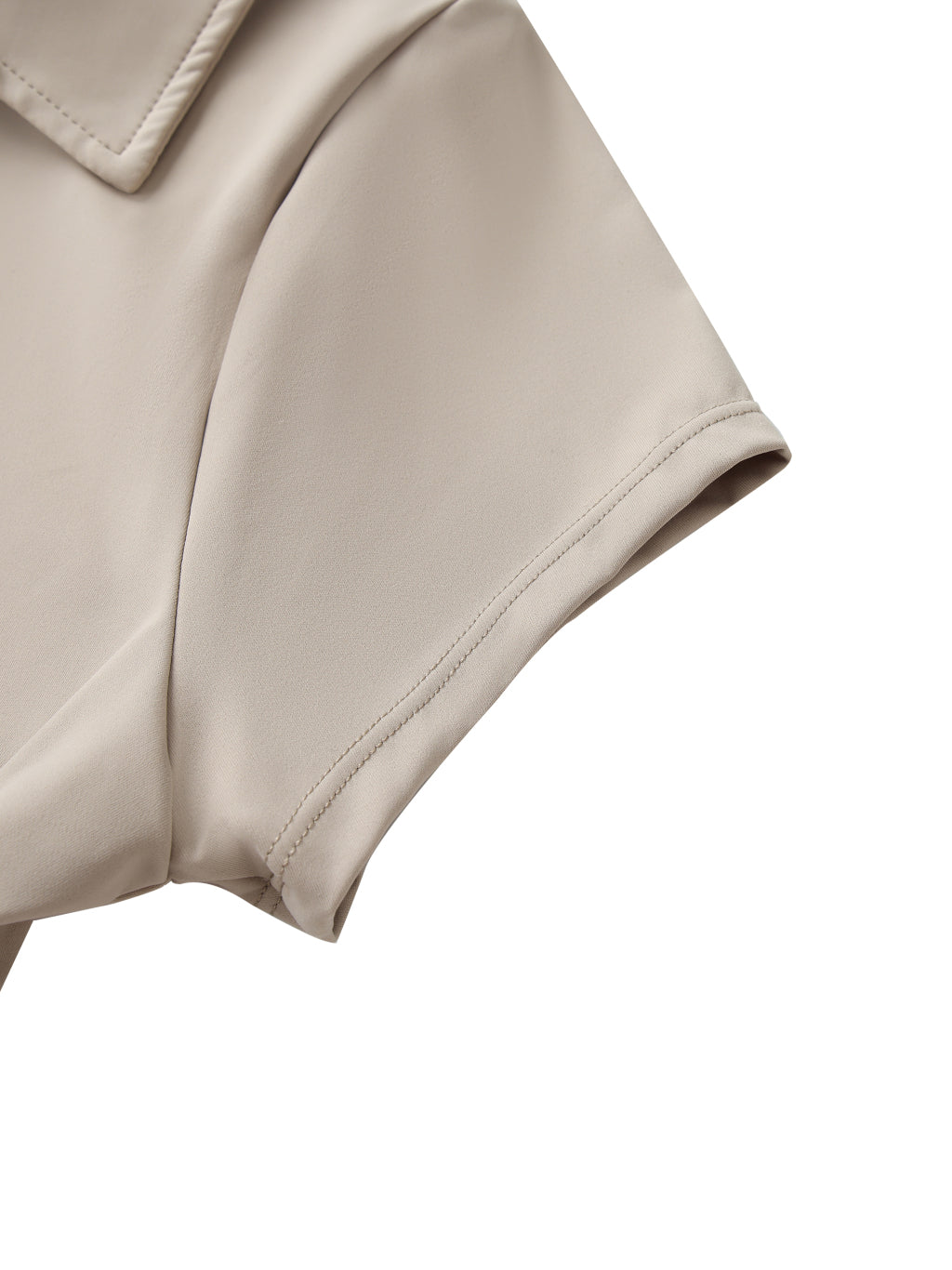 V-Neck Lapel Crop Top — supplier gallery 4