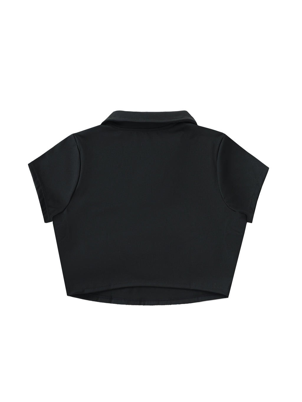 V-Neck Lapel Crop Top — supplier gallery 2
