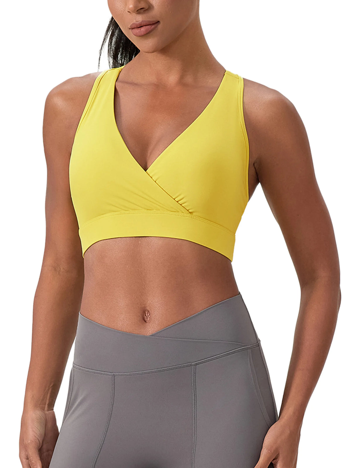 Crossover V-Neck Sports Bra — supplier gallery 3