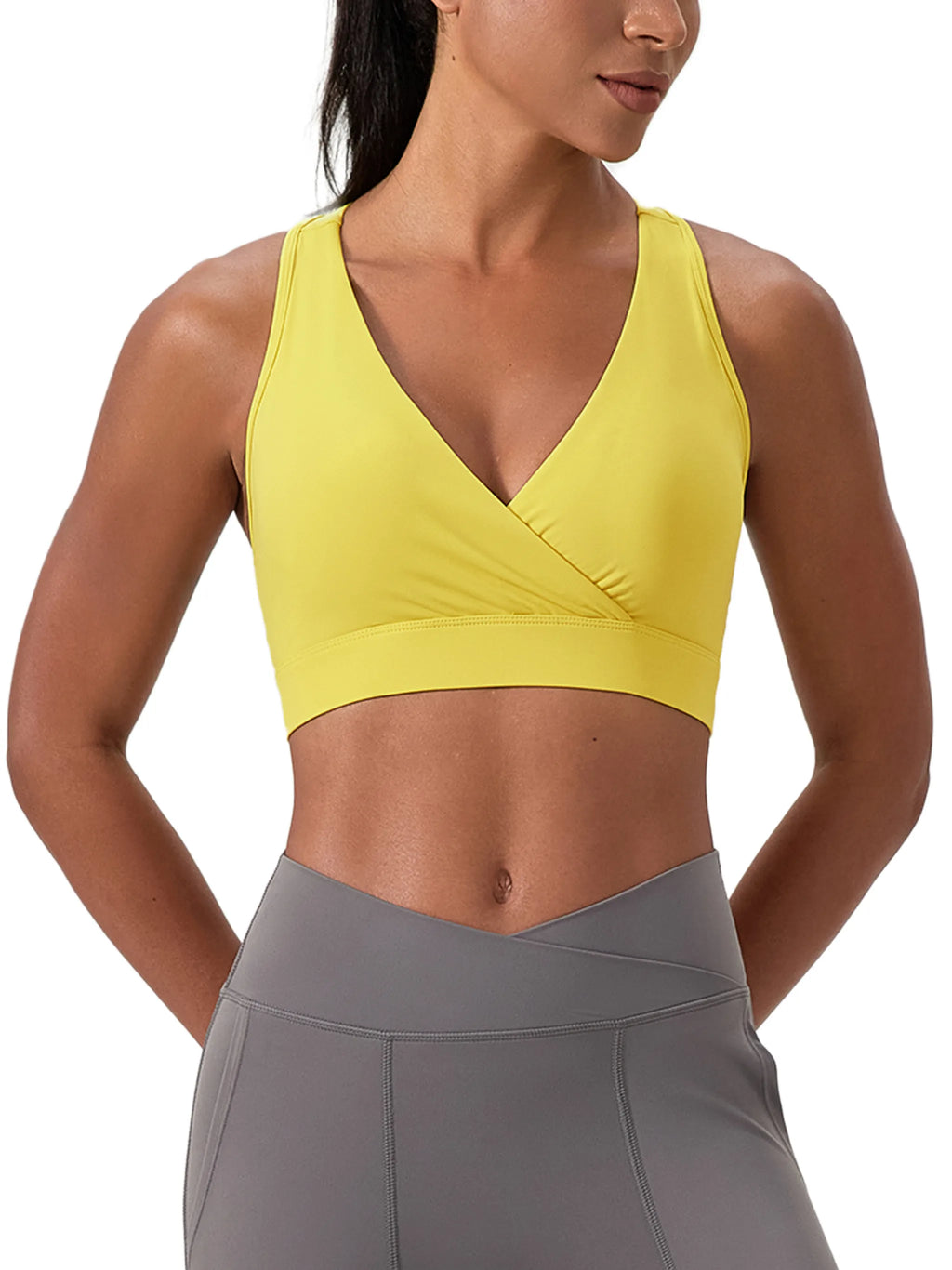 Crossover V-Neck Sports Bra — supplier gallery 7
