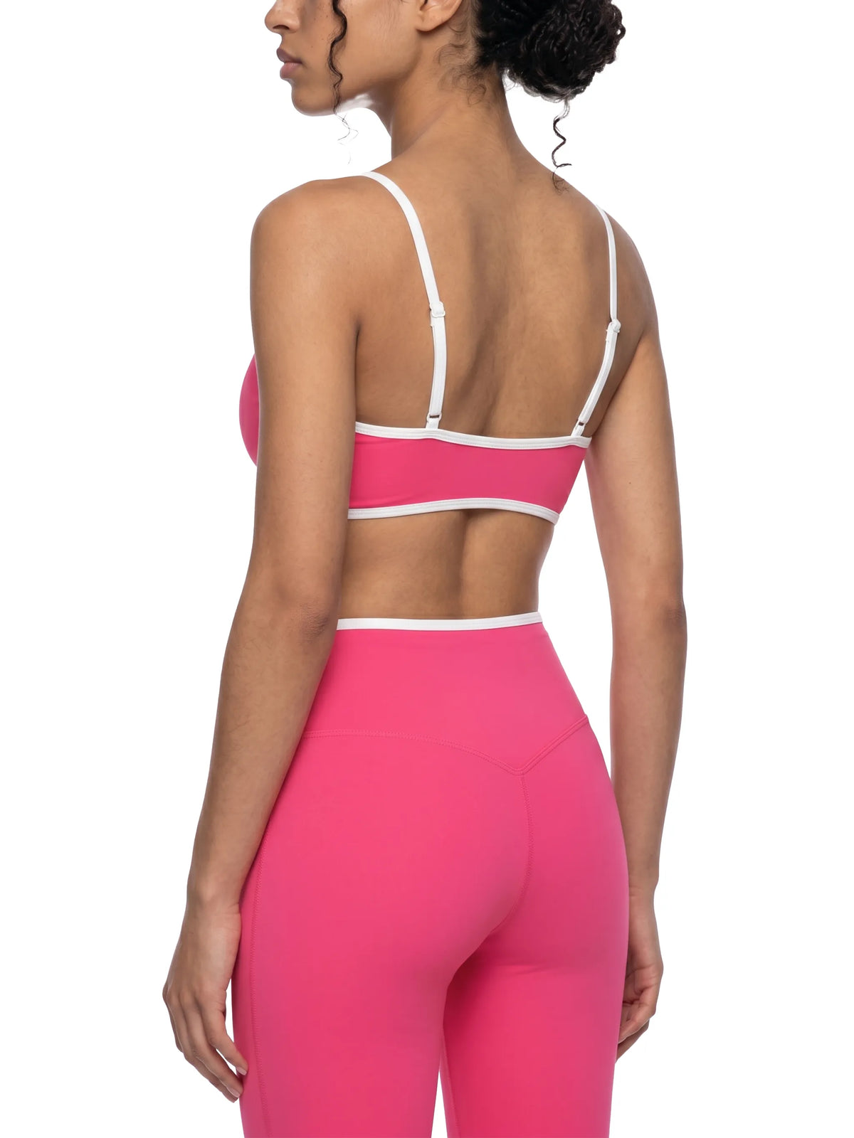 Color Block Ruched V-Neck Sports Bra — supplier gallery 7
