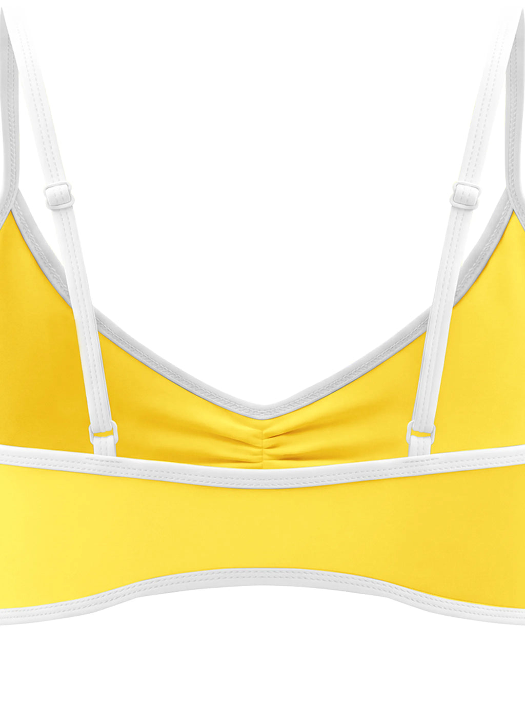 Color Block Ruched V-Neck Sports Bra — supplier gallery 11