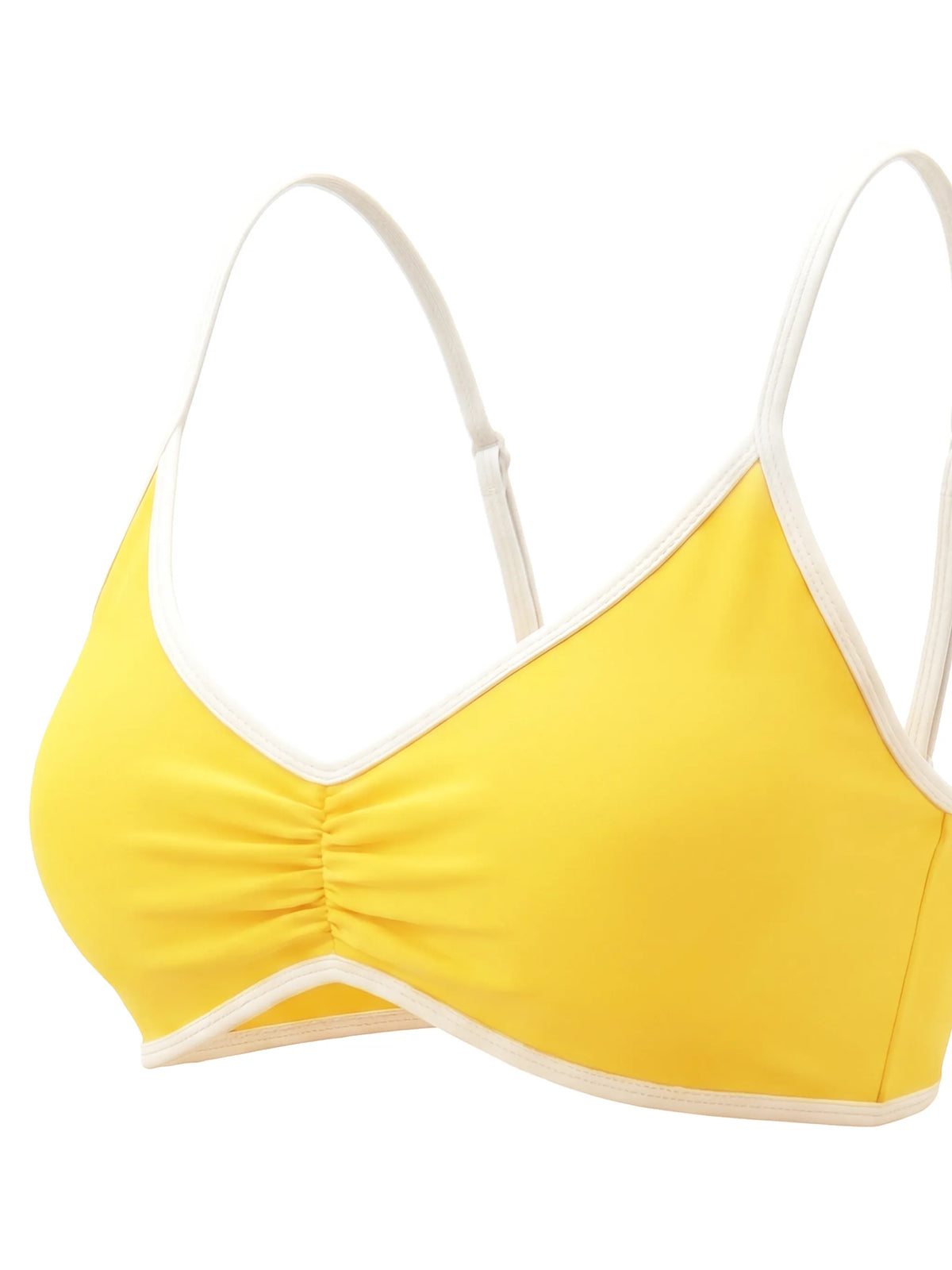 Color Block Ruched V-Neck Sports Bra — supplier gallery 9