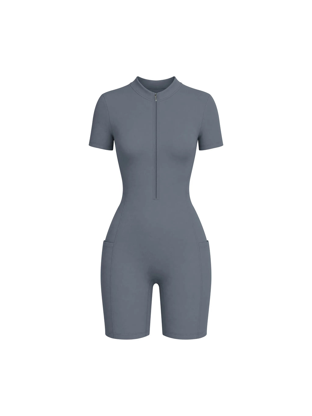 Quarter-Zip Short Sleeve Romper — supplier gallery 1