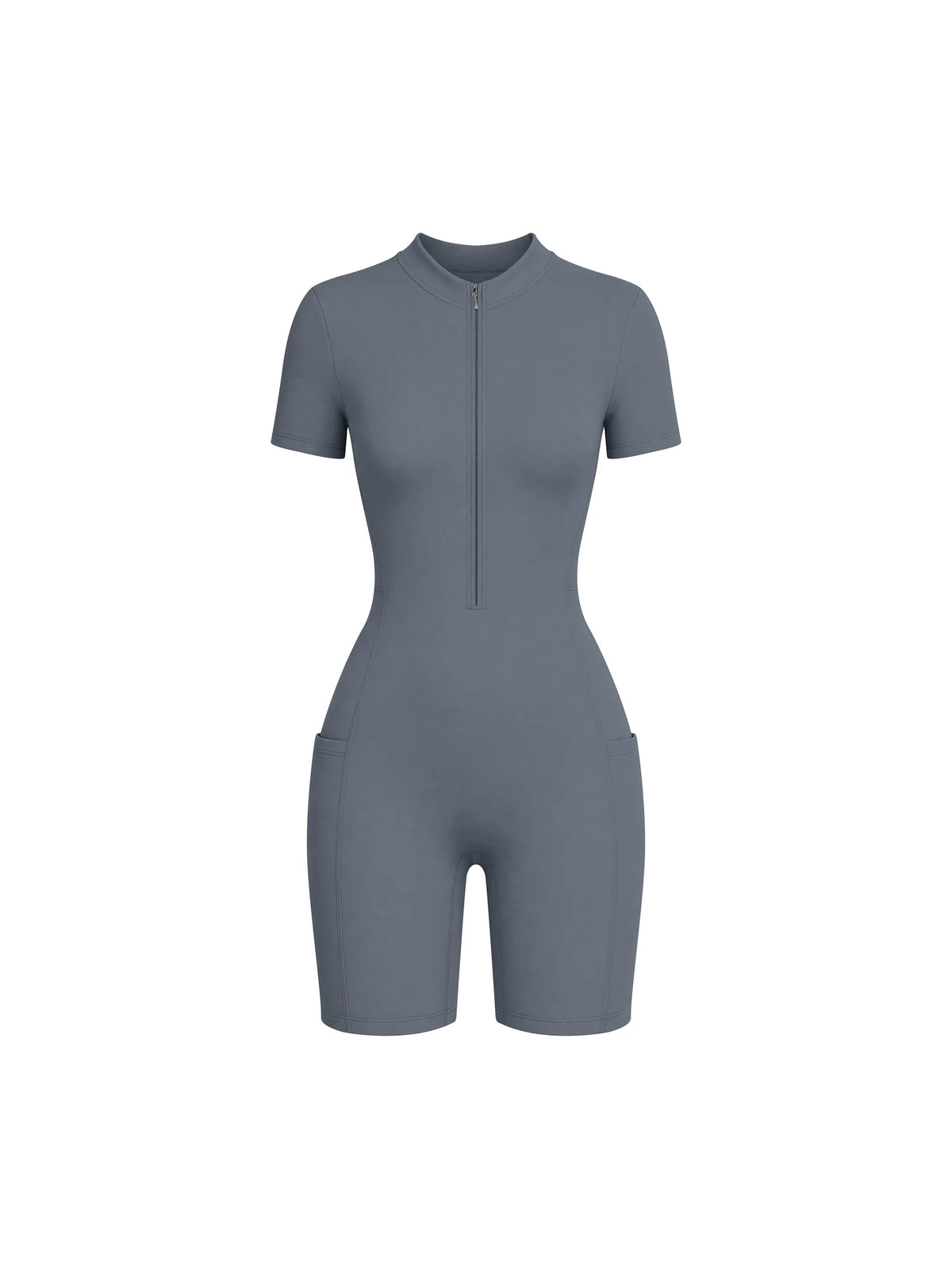 Quarter-Zip Short Sleeve Romper — supplier gallery 1