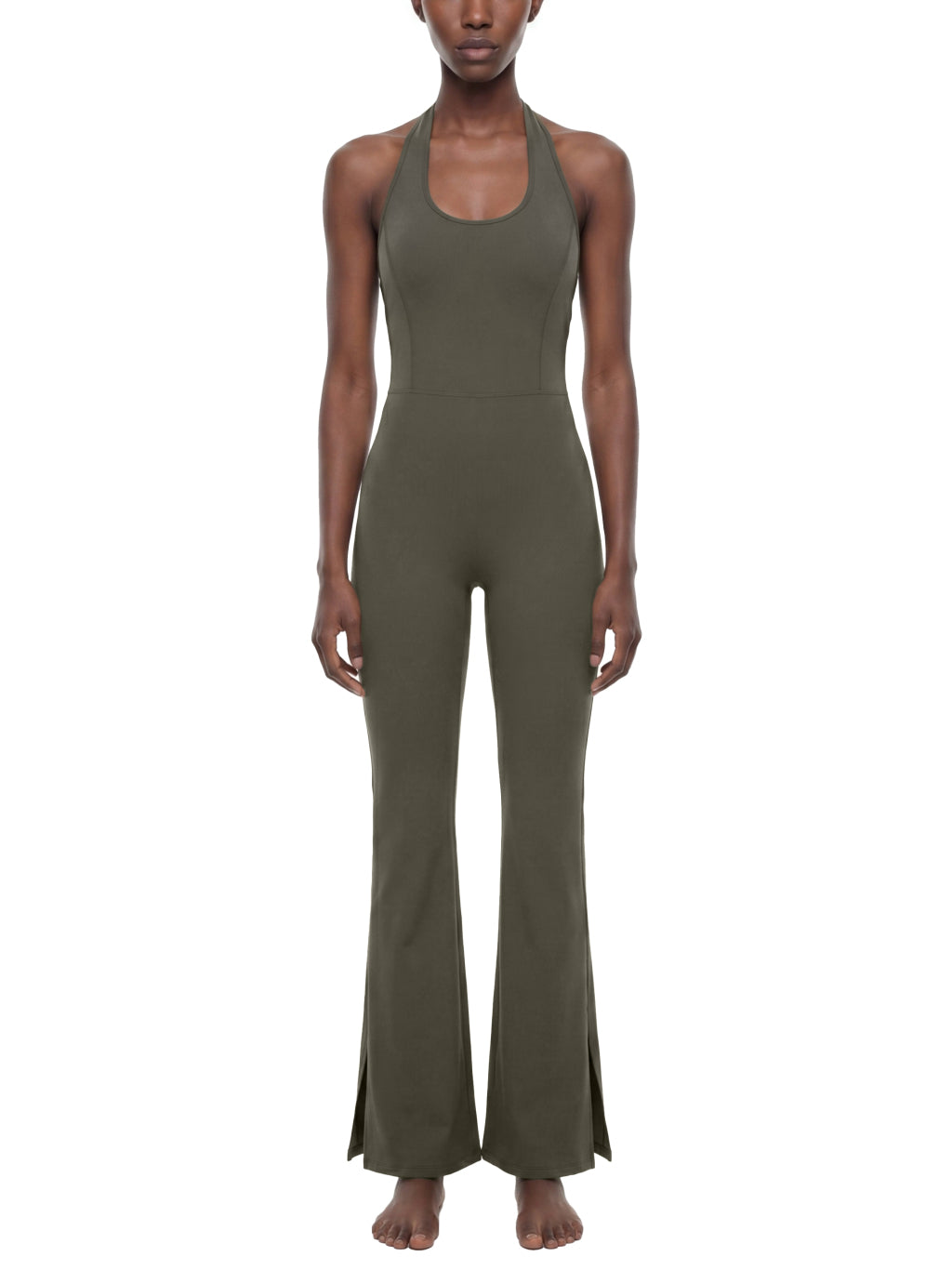 Halter Flared Jumpsuit — supplier gallery 3