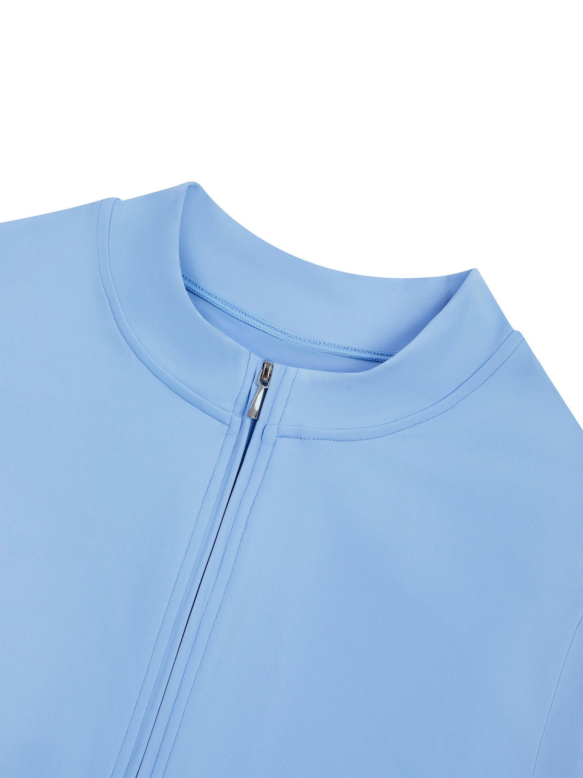 Flared Leg Quarter-Zip Jumpsuit — supplier gallery 8