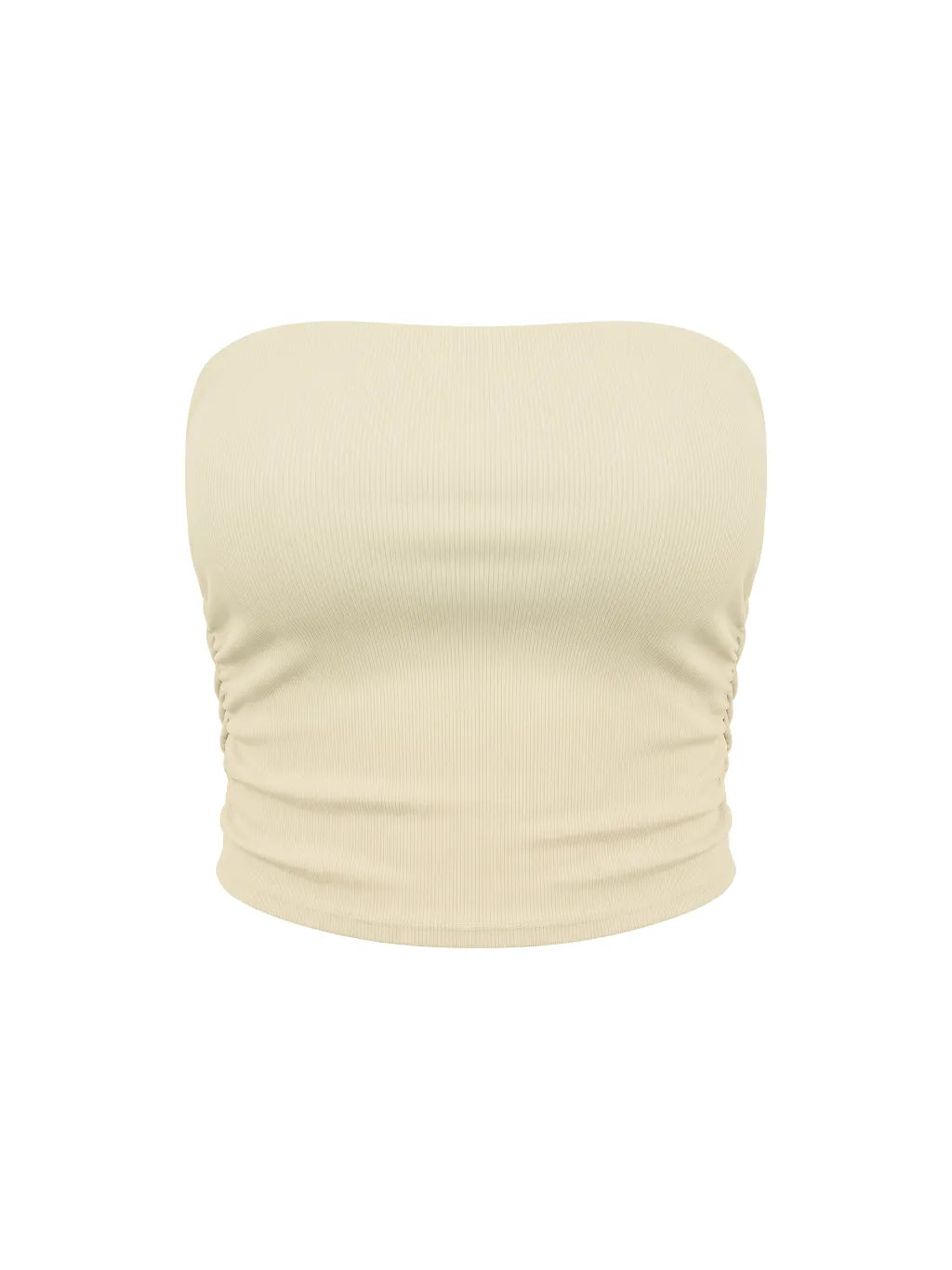 Ruched Cropped Tube Top — supplier gallery 1