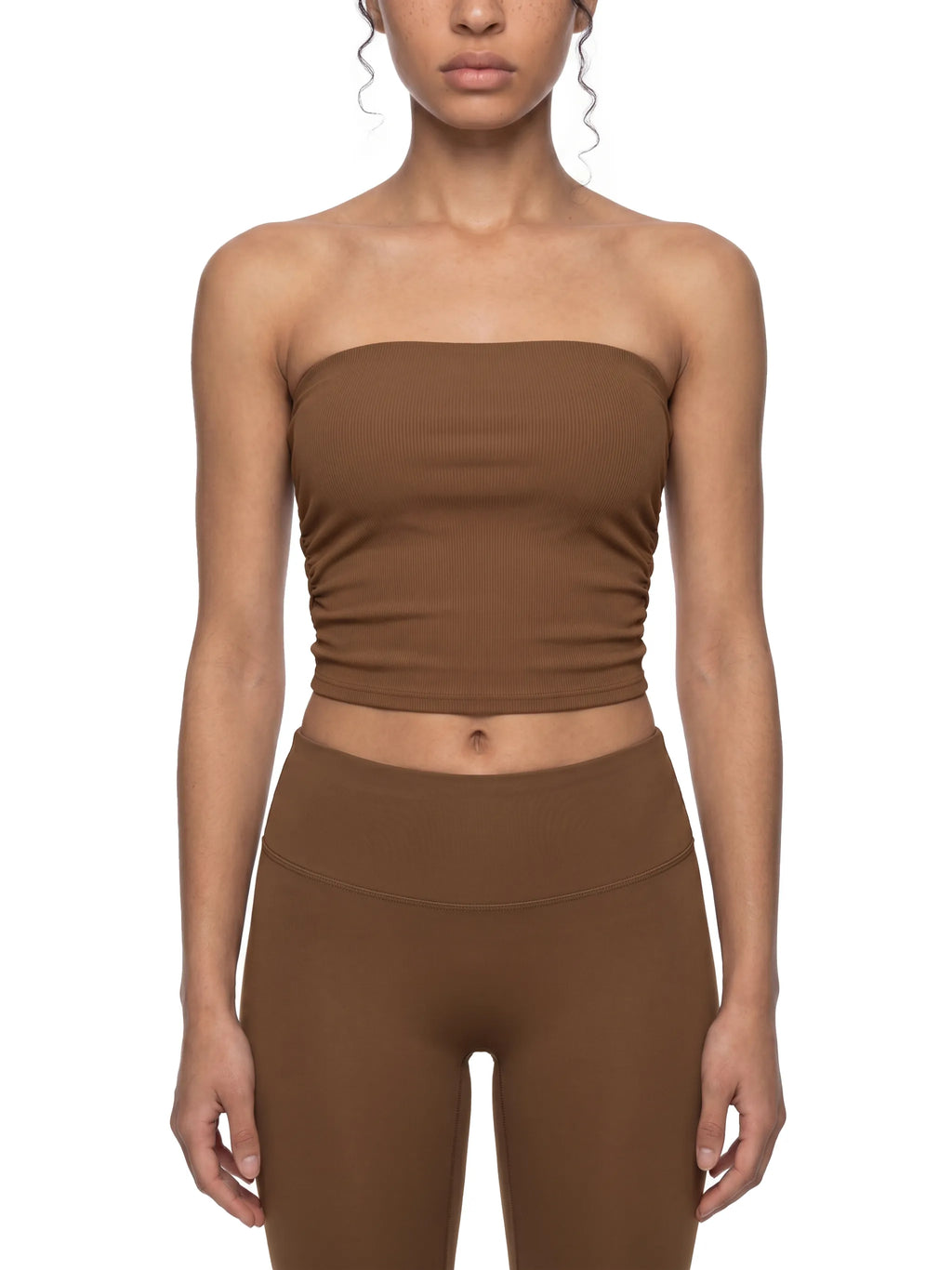 Ruched Cropped Tube Top — supplier gallery 3