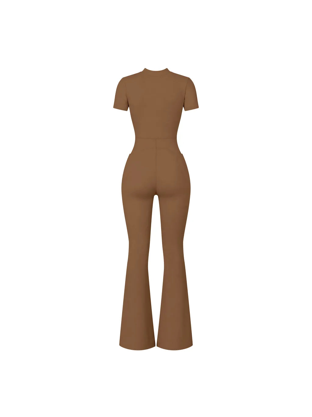 Flared Leg Quarter-Zip Jumpsuit — supplier gallery 2