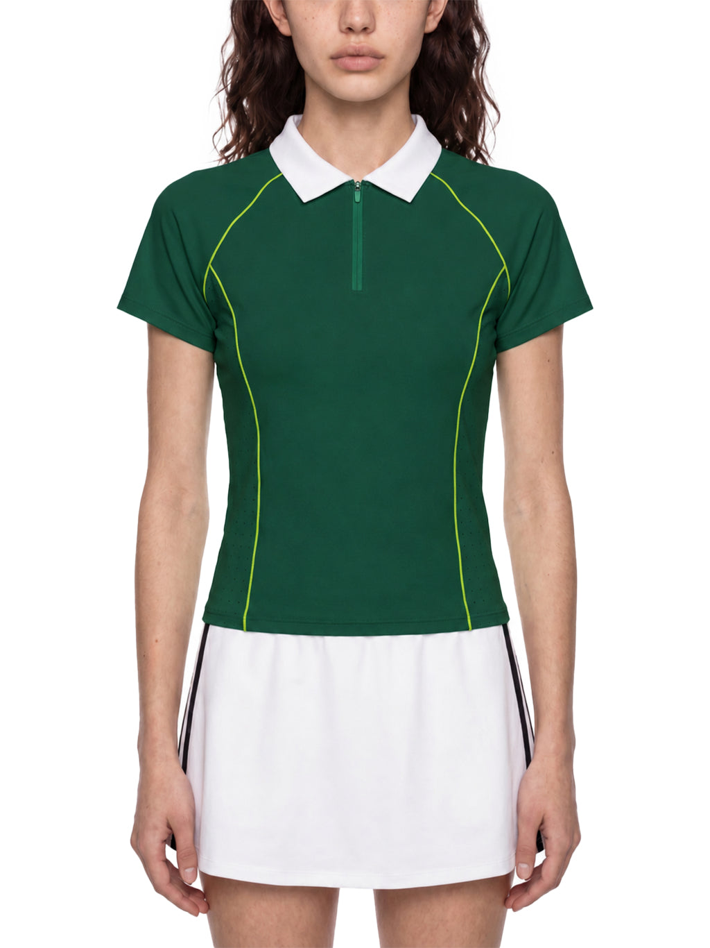 Slim Fit Quarter-Zip Polo Shirt — supplier gallery 3