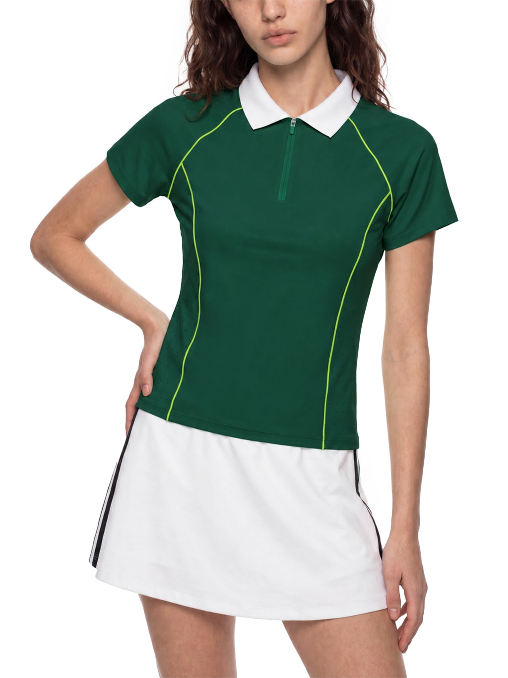 Slim Fit Quarter-Zip Polo Shirt — supplier gallery 7