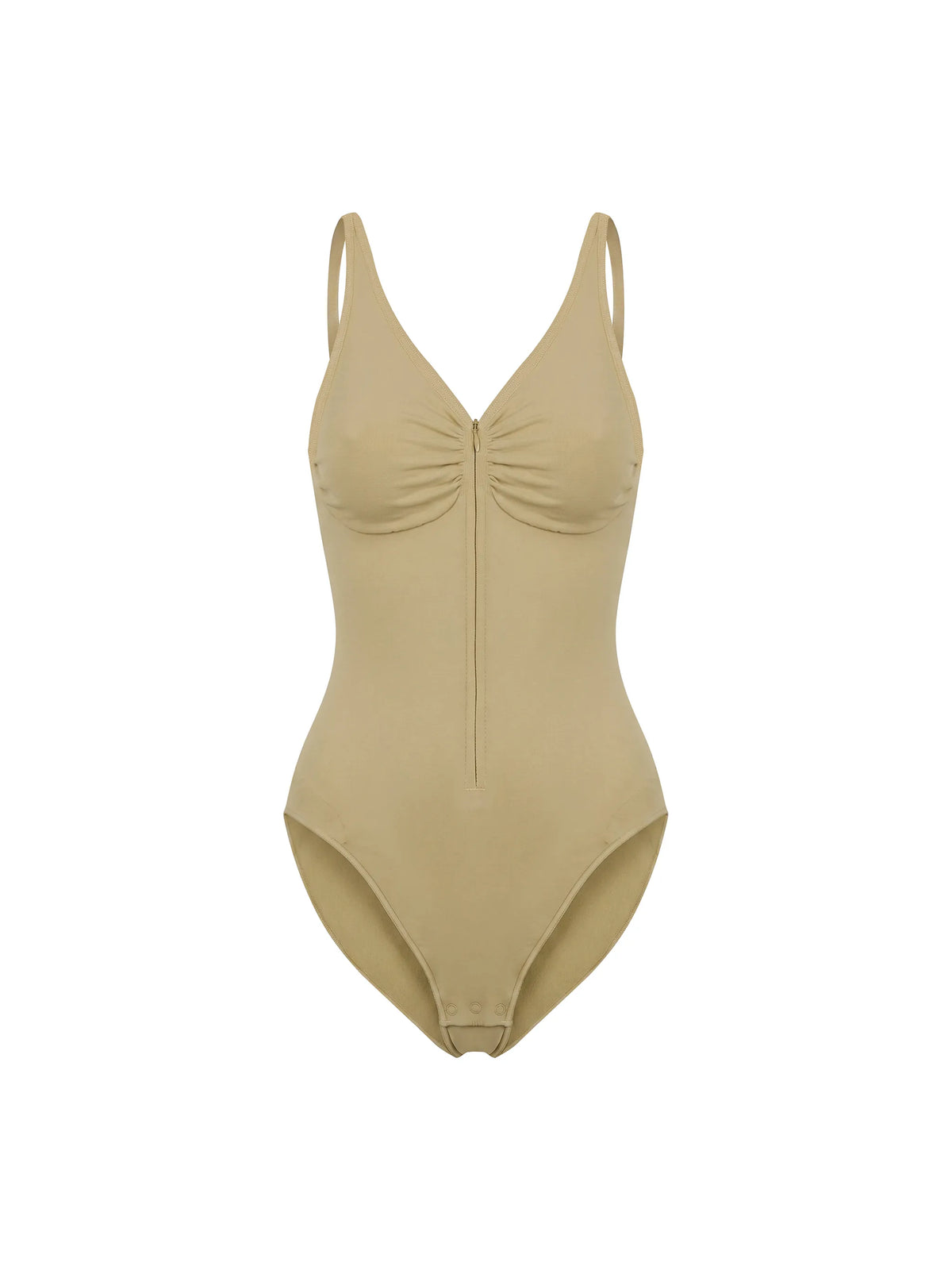 Full-Zip Ruched Bodysuit — supplier gallery 1